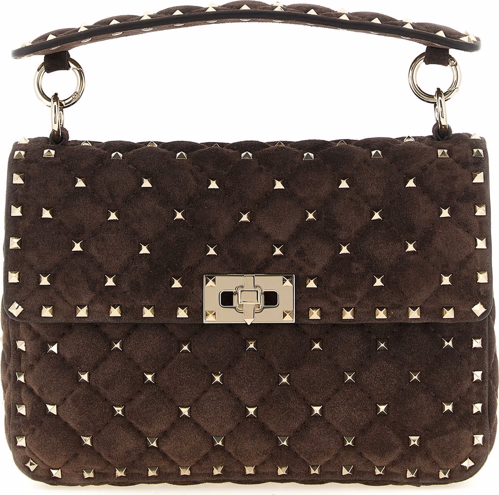 Valentino Garavani Brown Calfskin Crossbody Bag