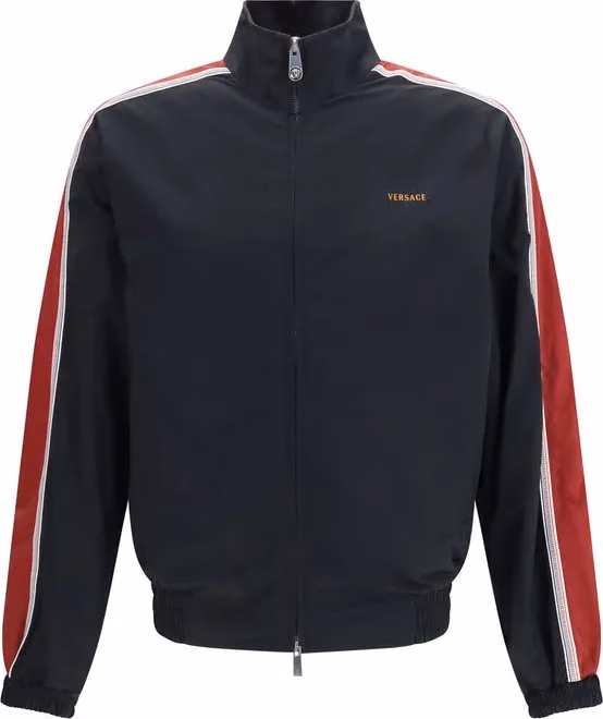 Versace Black Polyamide Bomber