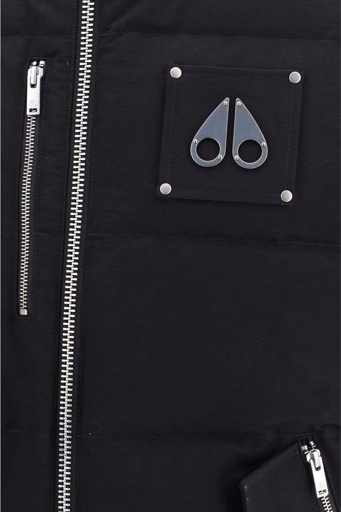 Moose Knuckles Black Cotton Sleeveless Jacket
