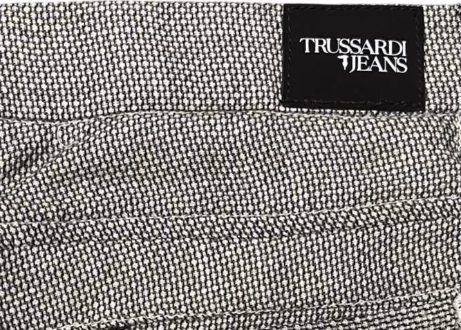 Trussardi Jeans Blue Flax Mens Pants