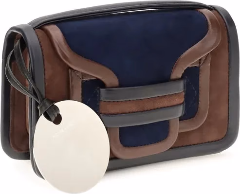 Pierre Hardy Brown Calf Leather Bos Taurus Shoulder Bag