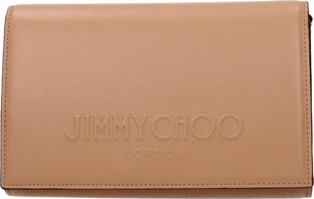 Jimmy Choo Brown Leather Clutch Bag