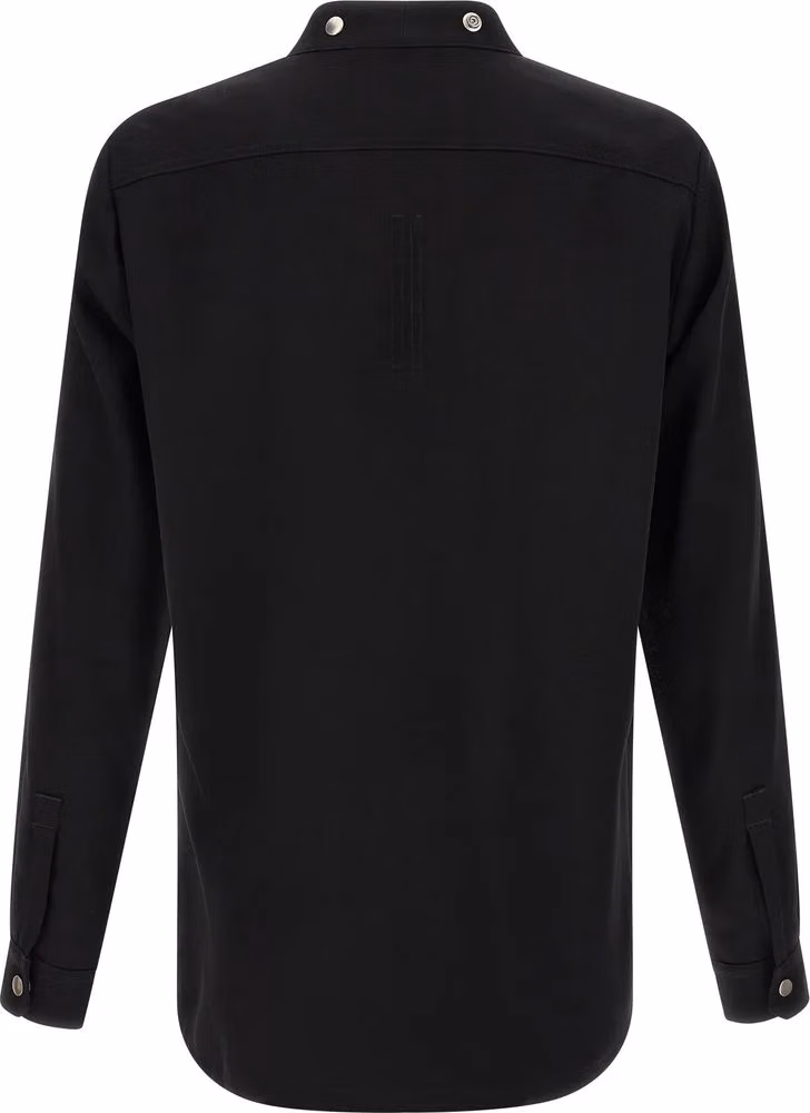Rick Owens Black Cotton Blouse