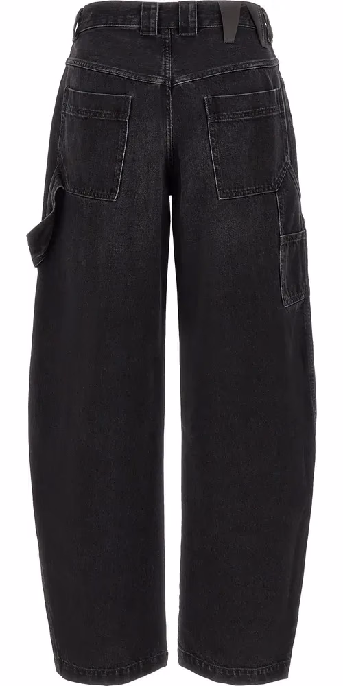 Darkpark Black Cotton Relaxed Fit Jeans