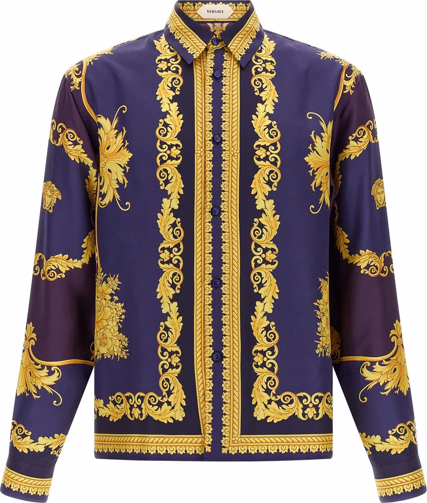 Versace Multicolor Silk Blouse