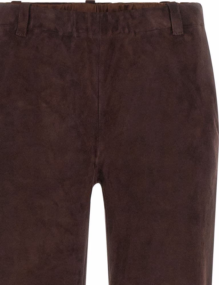 STOULS Brown Leather Pants