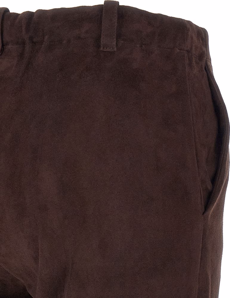 STOULS Brown Leather Pants