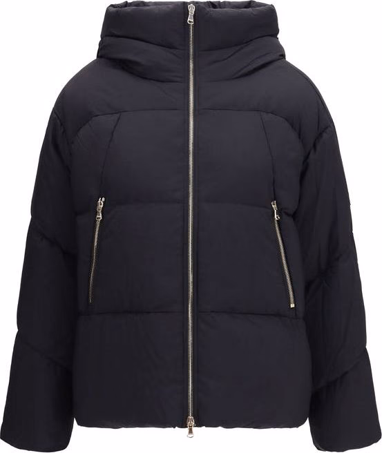 Tatras Black Nylon Full-Length Jacket