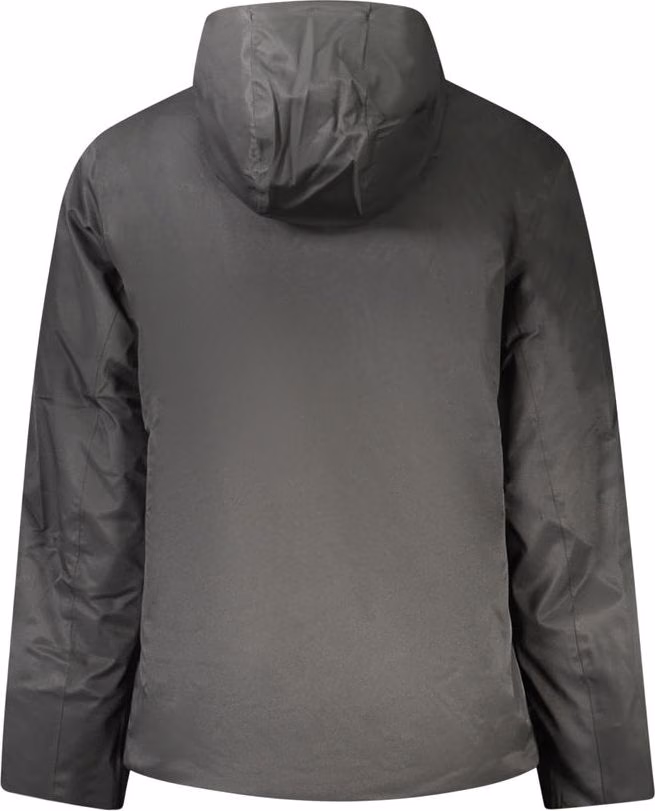 K-WAY Nero Poliestere Uomo Jacket with Hood and Pockets