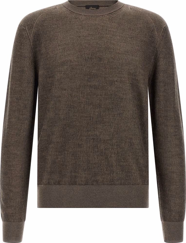 Brioni Brown Cashmere Cardigan