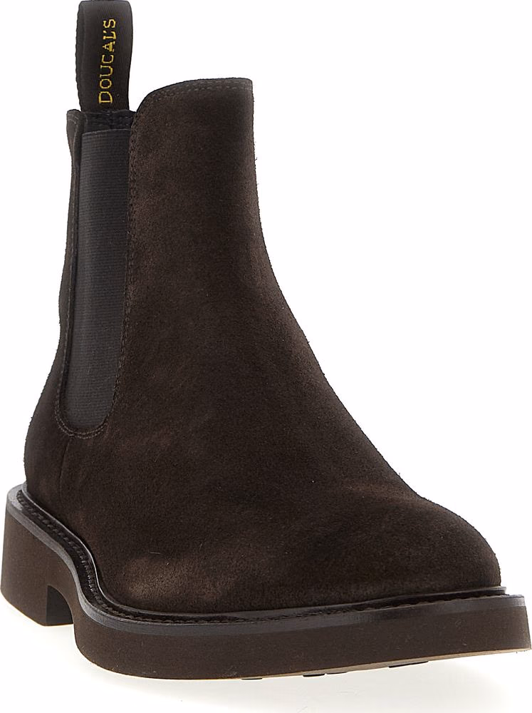 Doucal's Brown Calfskin Chelsea Boots