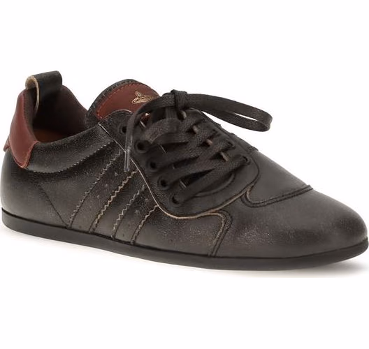 Vivienne Westwood Black Calf Leather Bos Taurus Sneakers