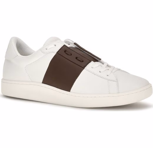 Valentino Garavani White Calf Leather Bos Taurus Low Top Sneakers