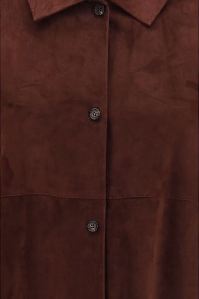 'S Max Mara Bordeaux Lamb Ovis Aries Aries Leather Jacket