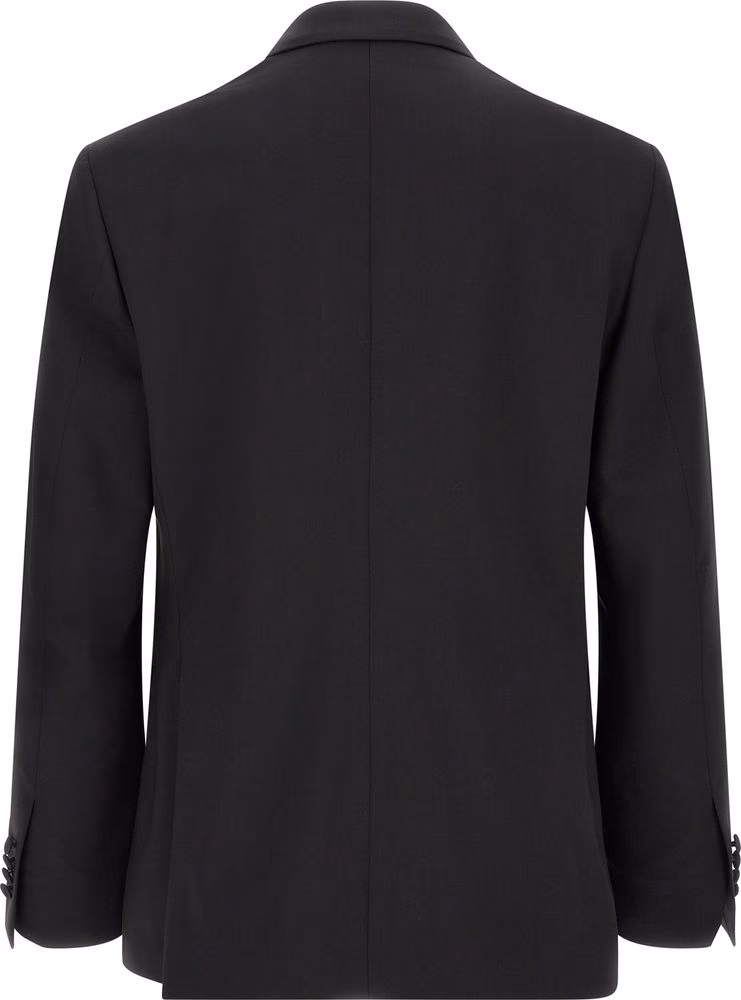 Lardini Black Virgin Wool Tuxedo