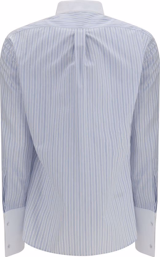 Tom Ford Blue Cotton Pattern Shirt