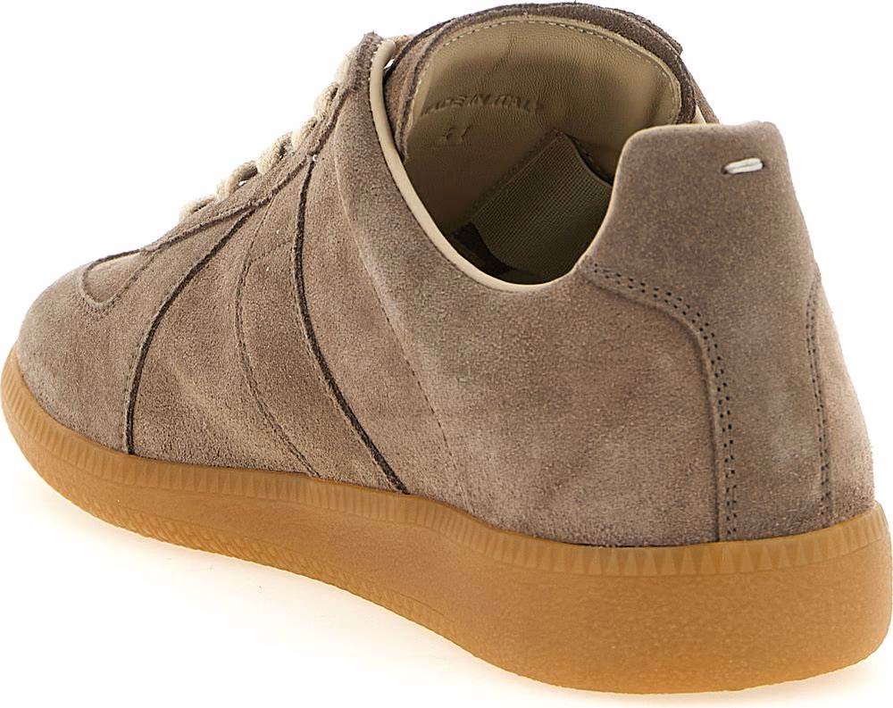 Maison Margiela Beige Calfskin Low Top Sneakers