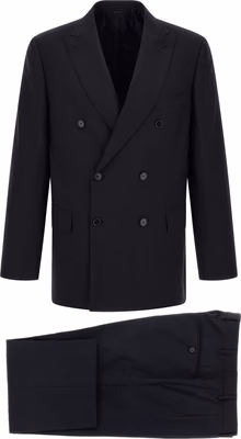 Blue Wool Two-Piece Suit