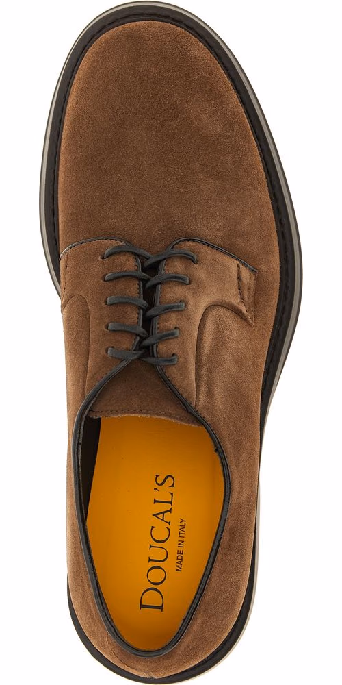 Doucal's Brown Lamb Leather Oxfords And Derbies
