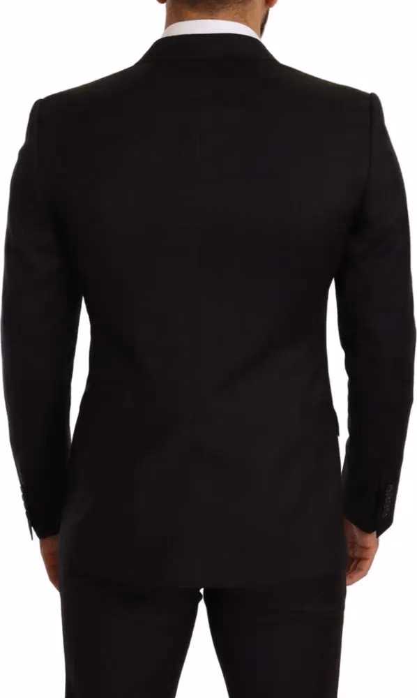 Dolce & Gabbana Black Check MARTINI SLIM FIT 2 Piece Suit