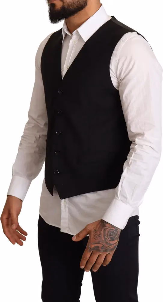 Dolce & Gabbana Black Formal dress Vest