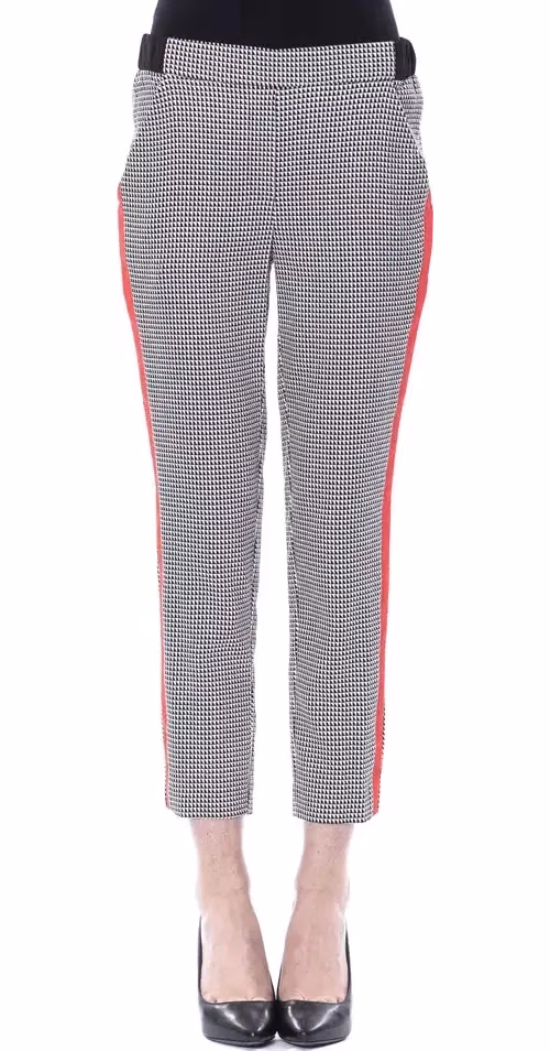BYBLOS Black Viscose Women Pant