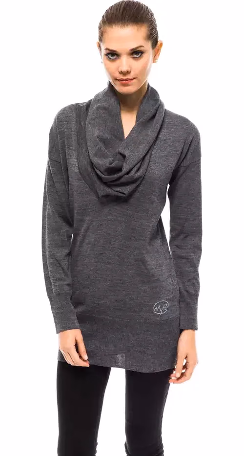 Montana Blu Gray Wool Women Sweater