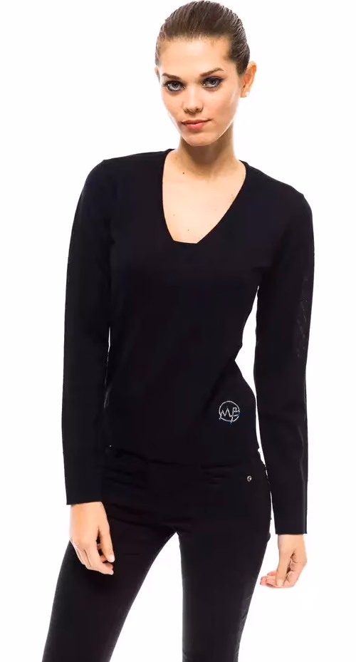 Montana Blu Blue Wool Women Sweater