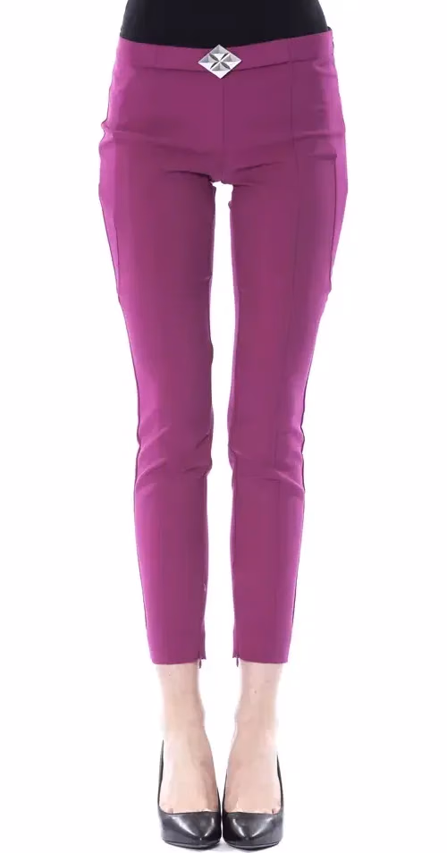 BYBLOS Purple Polyester Women Pants