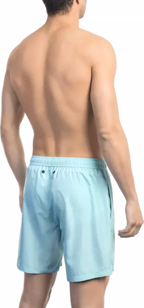 Bikkembergs Black Polyester Men Swimwear Shorts