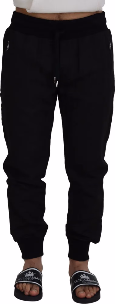 Dolce & Gabbana Black Men Casual Jogger Pants