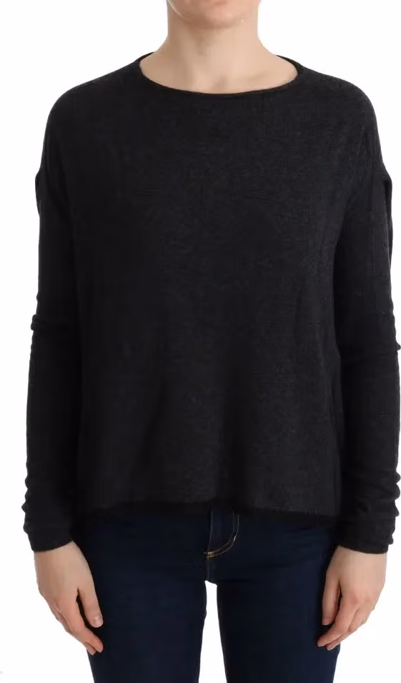 Costume National Gray Viscose Knitted Sweater