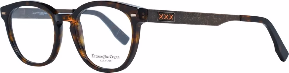 Ermenegildo Zegna Brown Plastic Glasses (Frames)