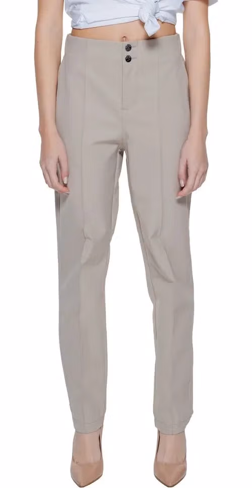 Street One Beige Polyamide Cropped Pants