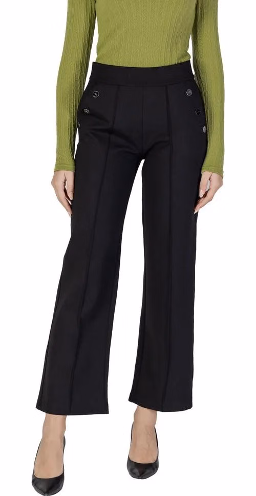 Street One Black Viscose Casual Pants