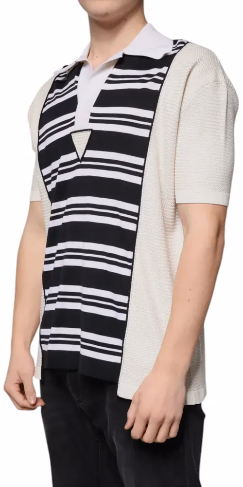 Dolce & Gabbana Multicolor Stripe Collared Polo T-shirt