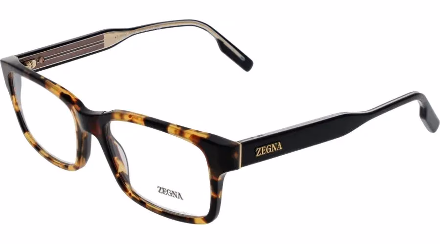 Ermenegildo Zegna Brown Acetate Glasses (Frames)
