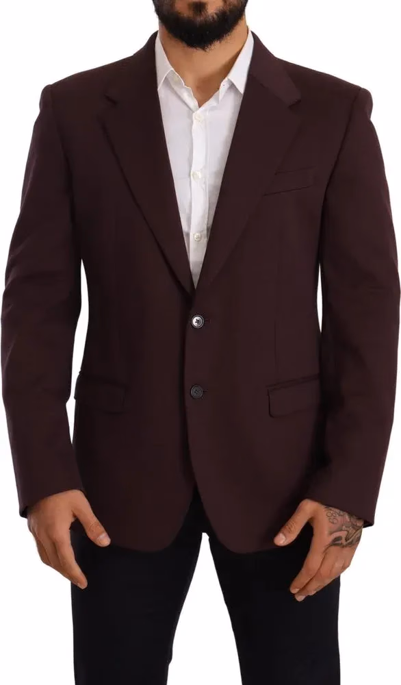 Dolce & Gabbana Purple Cotton Blazer