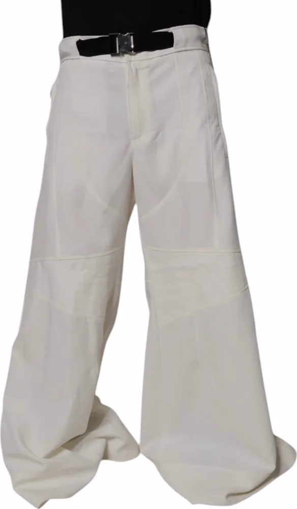 Dolce & Gabbana White Mid Waist Wide Leg Pants