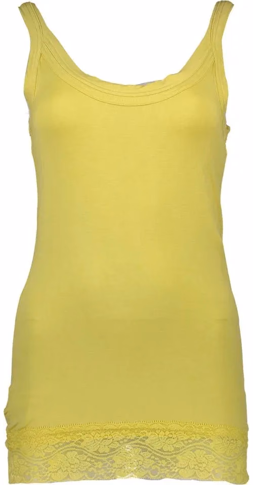 Silvian Heach Giallo Cotton Women T-Shirt