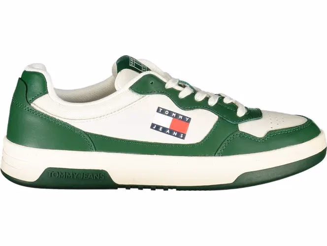 Tommy Hilfiger White Polyurethane Men Sneaker