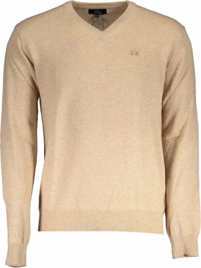La Martina Beige Lyocell Men's Sweater