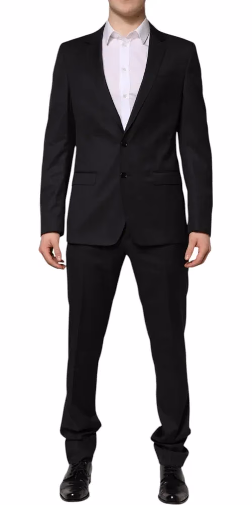 Dolce & Gabbana Dark Gray MARTINI 2 Pc Single Breasted Suit