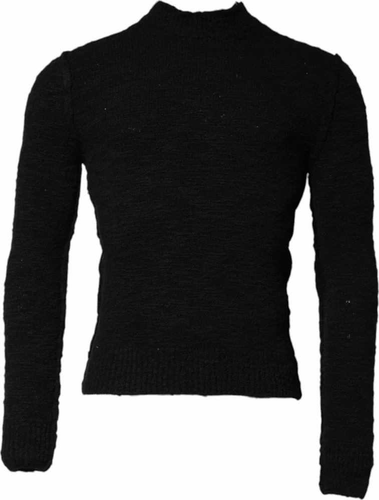 Dolce & Gabbana Black Wool Knit Crew Neck Pullover Sweater