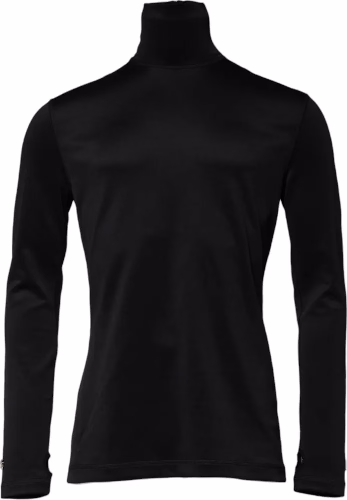 Dolce & Gabbana Black Polyester Turtleneck Pullover Sweater