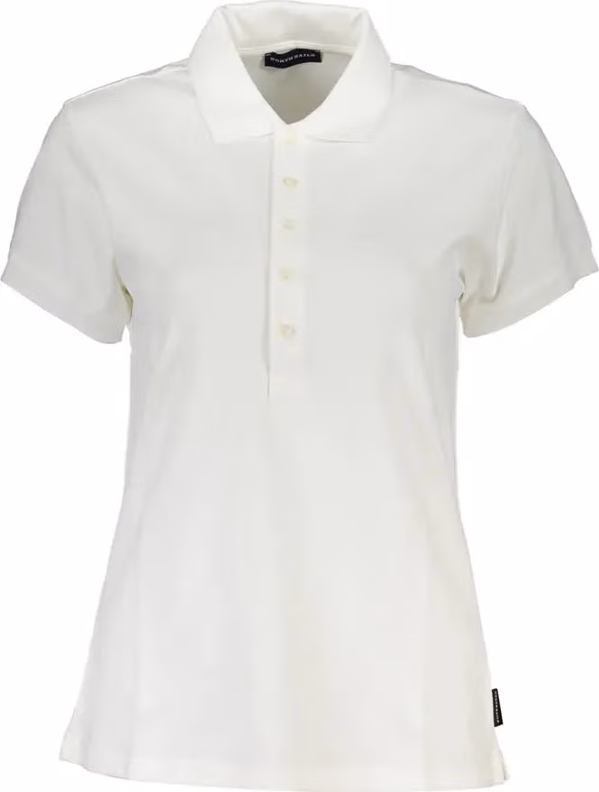 North Sails White Cotton Women Polo