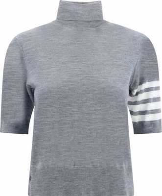 Gray Polyamide Turtleneck