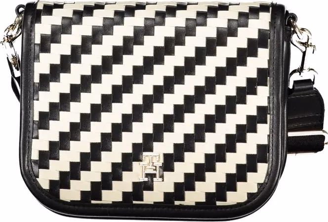 Tommy Hilfiger Black Polyurethane Women Handbag