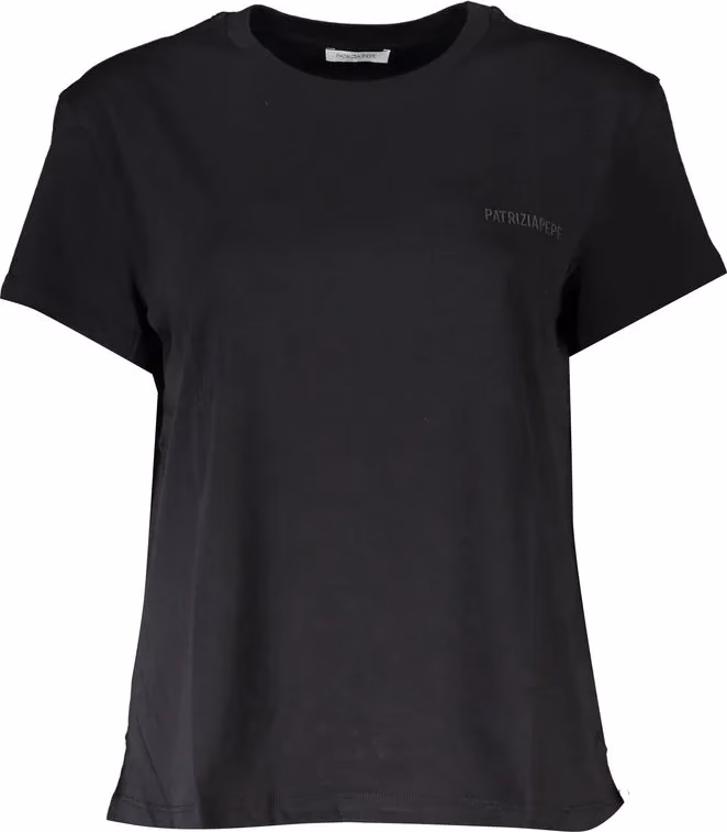 Patrizia Pepe Black Organic Cotton Women T-Shirt