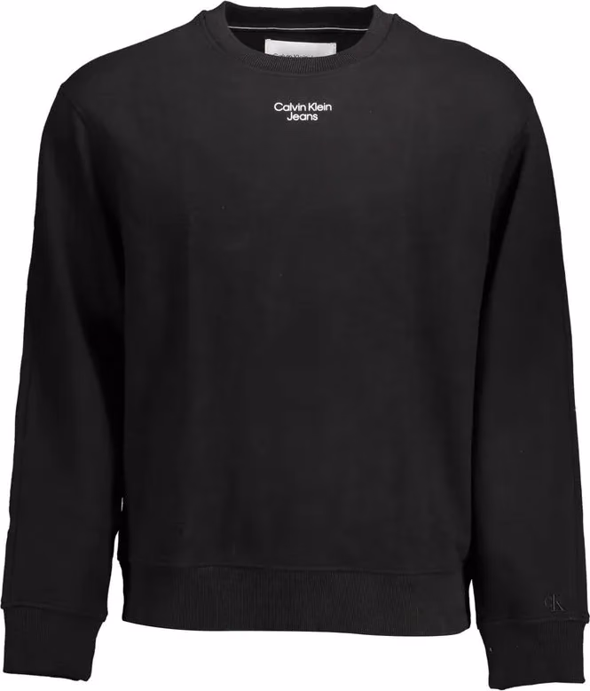 Calvin Klein Black Cotton Men's Sweatshirt